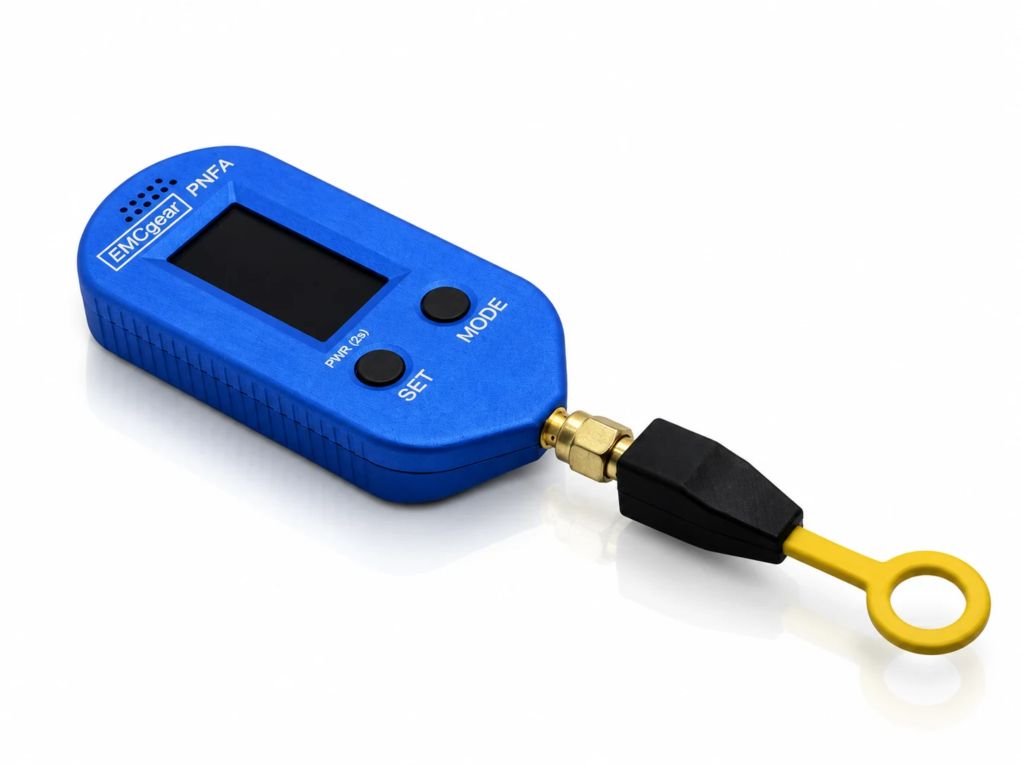 PNFA fitted directly with an NFPP H-field loop probe for handheld near-field work